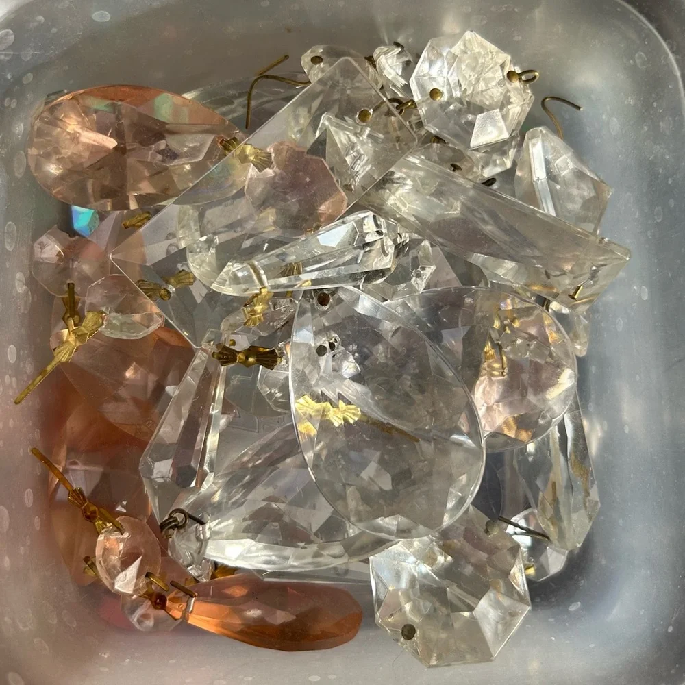 Vintage Crystal Chandelier Prisms